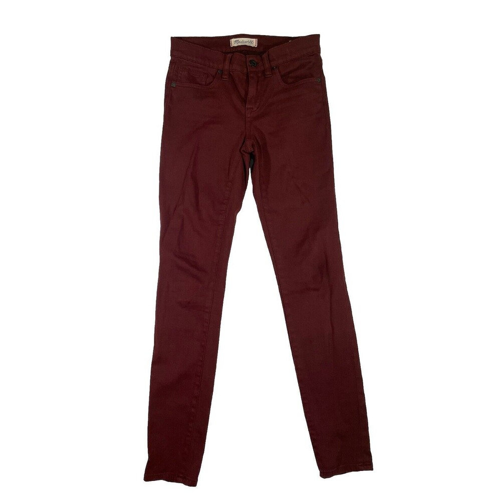 Madewell Maroon 5 Pocket Skinny Jeans‎ Size 25